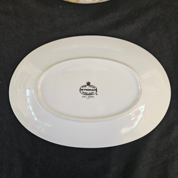 Wyndham Gay Rose Gravy Boat and Underplate Sango Japan Fine China - Picture 4 of 11